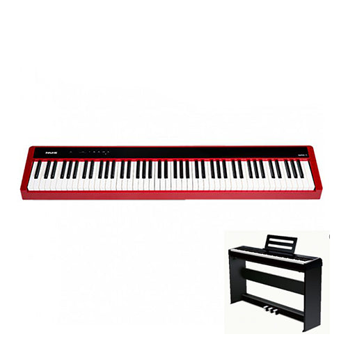 NUX Digital Piano -NPK-10 (Red) - with wooden stand (Black) NPS-1 Hot on Sale