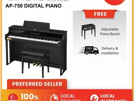 Casio Celviano AP-750 BK Digital Piano For Cheap