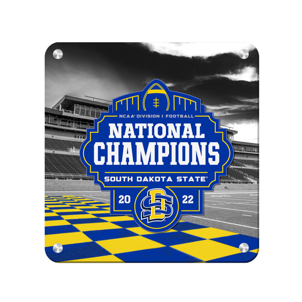 South Dakota State Jackrabbits - SDSU National Champions Checkerboard End Zone Fashion