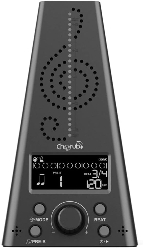 Cherub Rechargeable Metro-Tuner WMT-230 (Black) For Sale