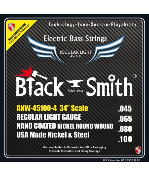 Black Smith AOT ANW-45100-4-34 45 100 Bass Guitar String Discount