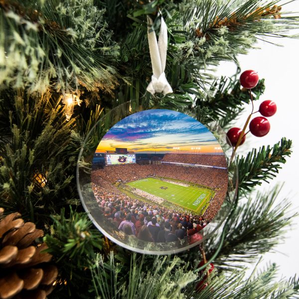 Auburn Tigers - Sunset Over Jordan-Hare Stadium Ornament & Bag Tag For Cheap