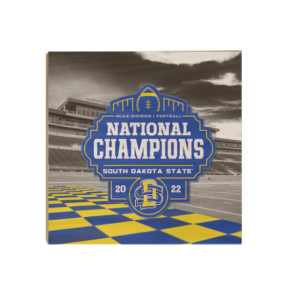 South Dakota State Jackrabbits - SDSU National Champions Checkerboard End Zone Fashion