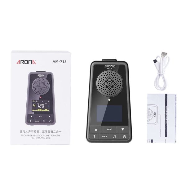 AROMA AM-718 Rechargeable Vocal Metronome   Bluetooth Amp Fashion