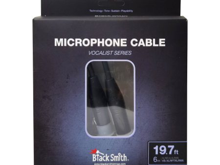 Black Smith VS-STFXLR6 Mic Cable 6M - Mono to XLR (Female) Online now