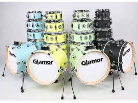 Glamor SMART 5-piece Acoustic Mini Drum Set - Lemon Yellow For Discount