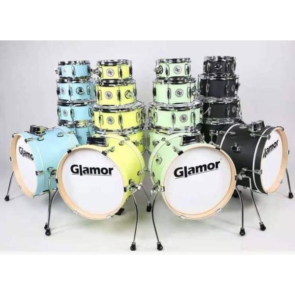 Glamor SMART 5-piece Acoustic Mini Drum Set - Lemon Yellow For Discount