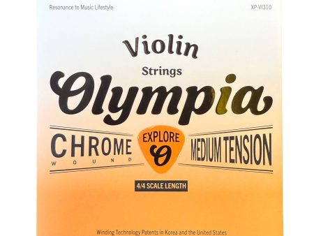 Olympia XP-VI310 Violin String Set Chrome Wound (Explore Series) Online now