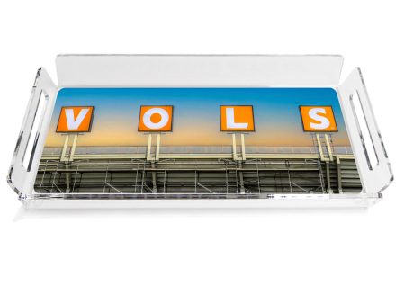 Tennessee Volunteers - V-0-L-S Decorative Serving Tray Fashion