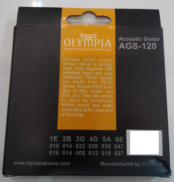 Olympia AGS120 12-string Acoustic Guitar Strings (Light 010-047) Hot on Sale