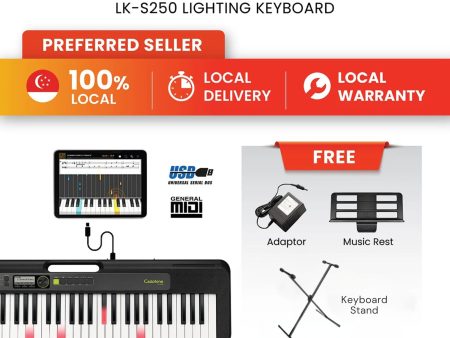 Casio LK-S250 Keyboard Supply