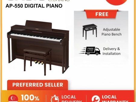 Casio Celviano AP-550 Brown Digital Piano Online Sale