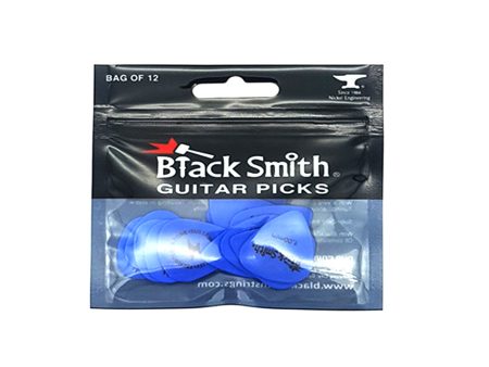 Black Smith Standard Guitar Pick (Bag of 12) - 1.0mm (Blue) - SDP010BE-H on Sale