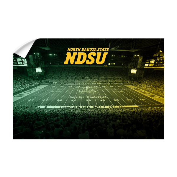 North Dakota State Bison - Gate City Bank Field Duotone Online now