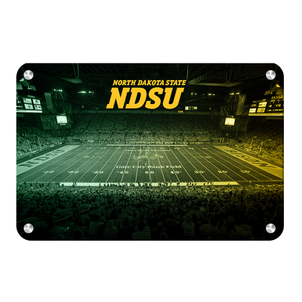 North Dakota State Bison - Gate City Bank Field Duotone Online now