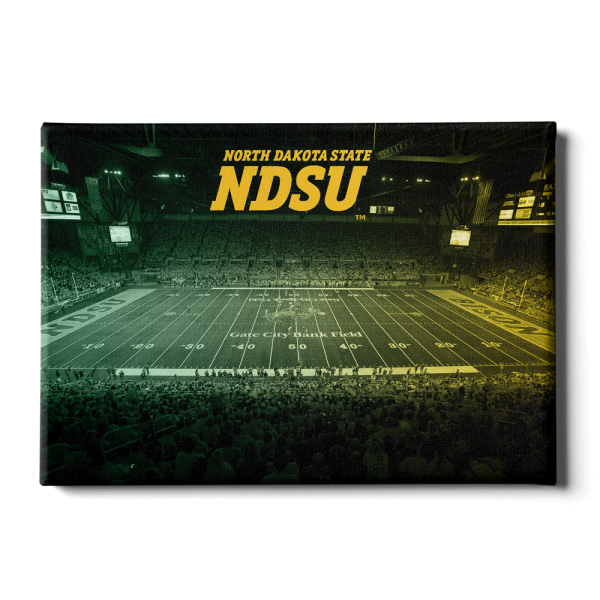 North Dakota State Bison - Gate City Bank Field Duotone Online now