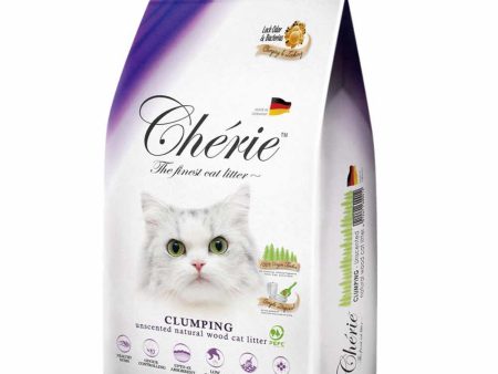 15% OFF: Cherie Unscented Clumping ODOUR CONTROL Natural Wood Cat Litter 10L on Sale