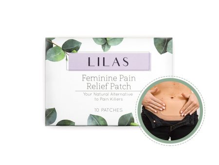 10 LILAS Pain Relief Patches. All Natural Painkiller Alternative. Designed for Period Cramps Online Sale